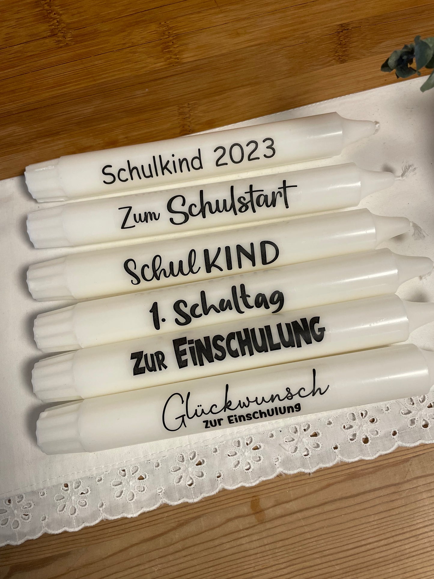 Geschenkset / Tischdeko zur Einschulung