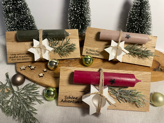 Geschenkset zu Weihnachten / Adventszeit / Mitbringsel / Kleinigkeit / Kerze / Weihnachtsgeschenk / Wichtelgeschenk