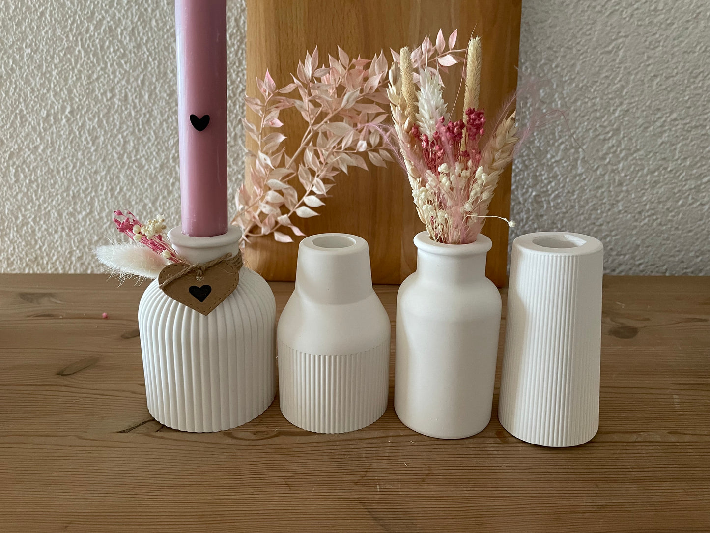 Vasen, Kerzenhalter, Deko, für Trockenblumen