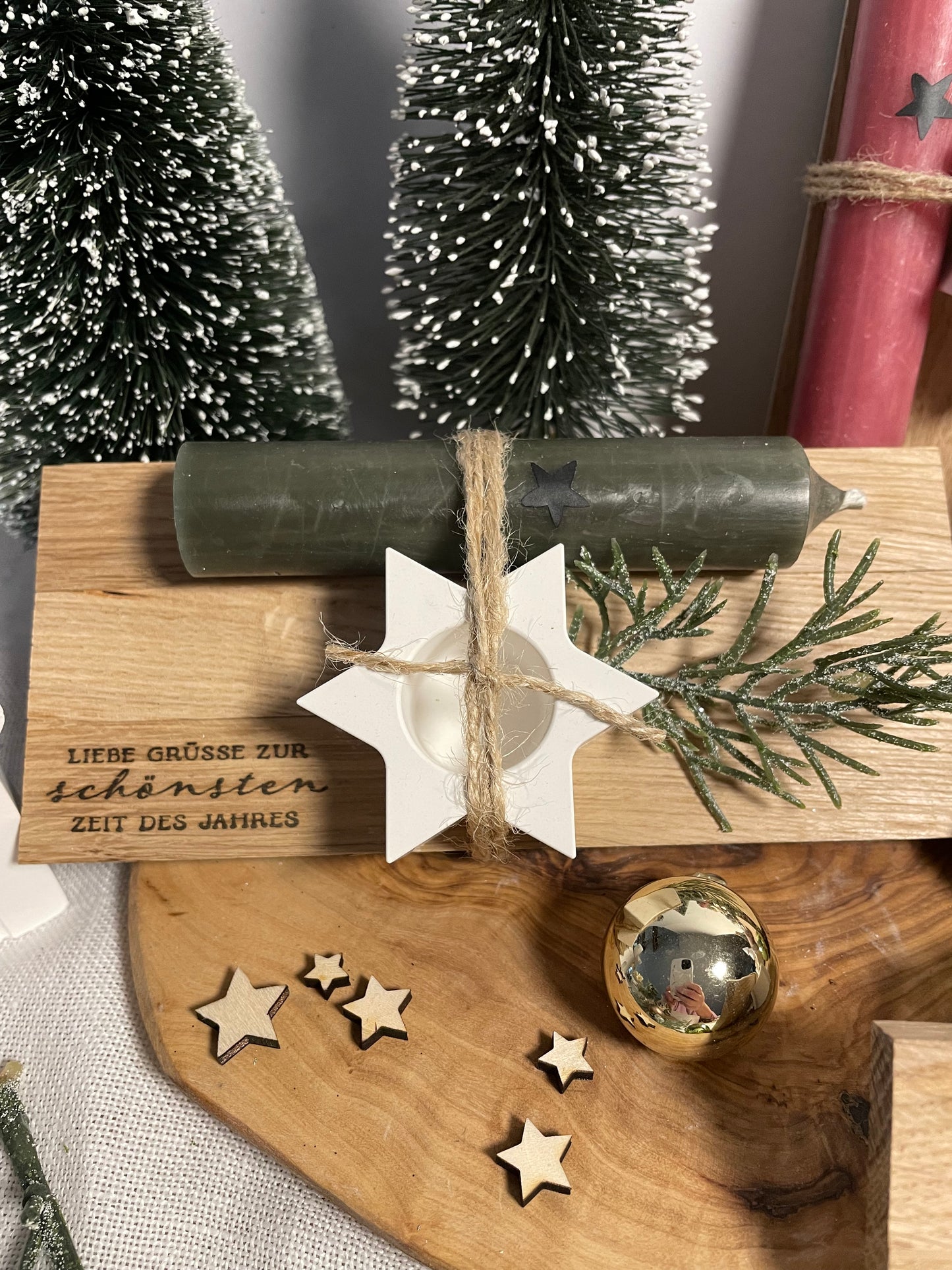 Geschenkset zu Weihnachten / Adventszeit / Mitbringsel / Kleinigkeit / Kerze / Weihnachtsgeschenk / Wichtelgeschenk