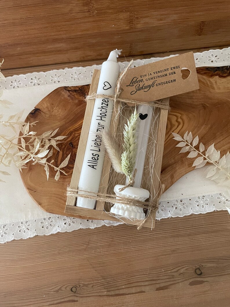 Geschenkset zur Hochzeit, Geldgeschenk zur Hochzeit, Hochzeitsgeschenk, Glückwunsch zur Hochzeit