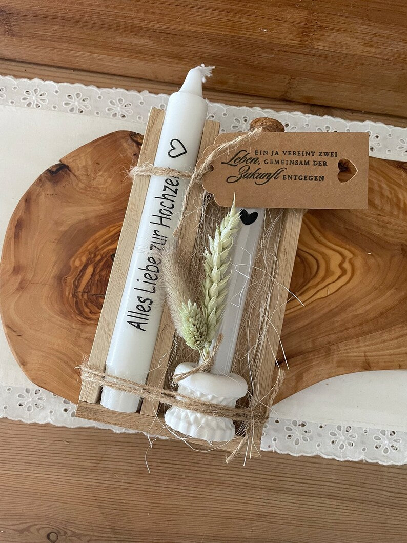 Geschenkset zur Hochzeit, Geldgeschenk zur Hochzeit, Hochzeitsgeschenk, Glückwunsch zur Hochzeit